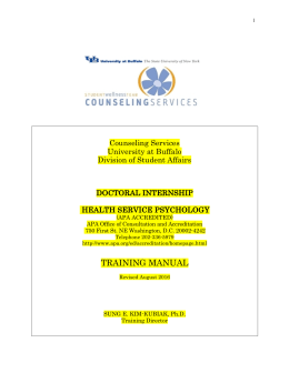 training manual - Counseling Services