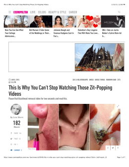 This Is Why You Can`t Stop Watching Those Zit