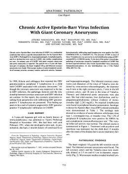 Chronic Active Epstein-Barr Virus Infection With Giant Coronary