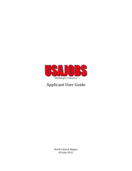 USAJOBS-Applicants Guide