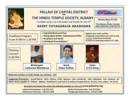 pallavi of capital district the hindu temple society, albany