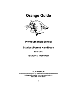 Orange Guide - Plymouth School District