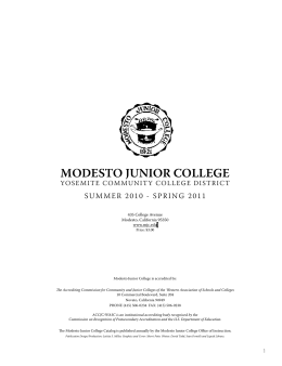 Full Catalog - Modesto Junior College