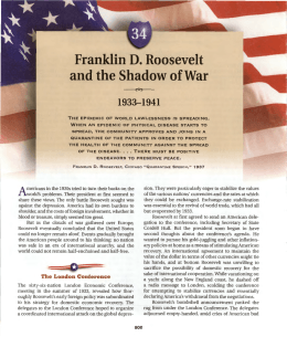 Franklin D. Roosevelt and the Shadow of War