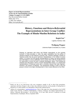History, Emotions and Hetero-Referential Representations in