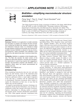 BIOINFORMATICS APPLICATIONS NOTE Vol. 19 no. 7 2003, pages