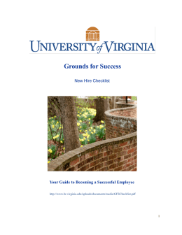 Grounds for Success - UVA Human Resources