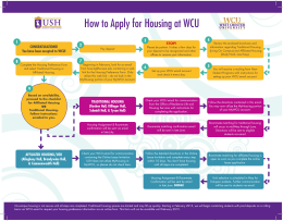 How to Apply for Housing at WCU