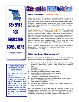 HRAs and the Icuba Debit Card