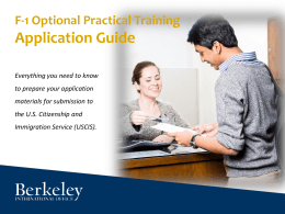 Application Guide - Berkeley International Office