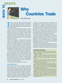 Why Countries Trade