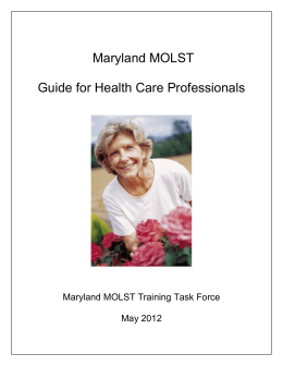 MOLST Guide for Health Care Professionals