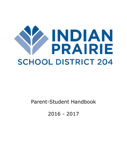 Parent-Student Handbook - Indian Prairie School District