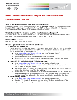 Nissan LiveWell Health Incentive Program and