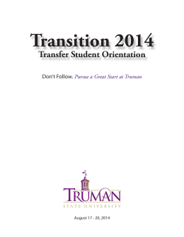 Transition 2014 - Truman State University