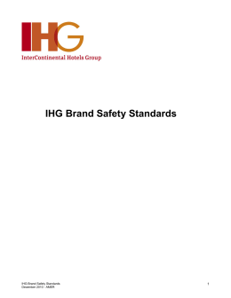 IHG Brand Safety Standards