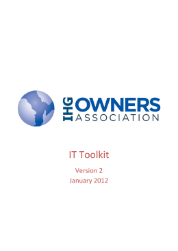 IT Toolkit - IHG Owners Association