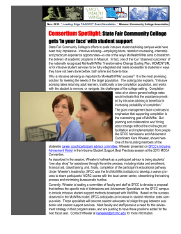 11.2013 Grant Newsletter - Missouri Community College Association