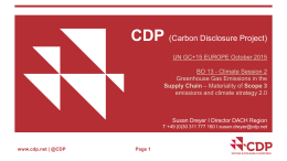 CDP (Carbon Disclosure Project)
