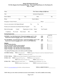 Region III PDF Registration form