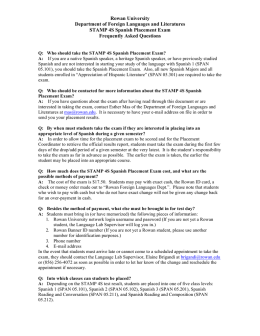 STAMP 4S FAQs F16 - Rowan University