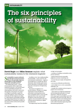 The six principles of sustainability