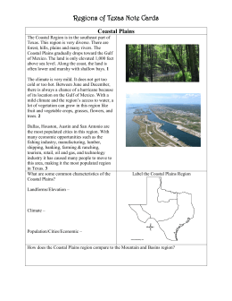 Regions of Texas Note Cards