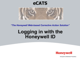 Logging in with LDAP - Honeywell Sensing and Control