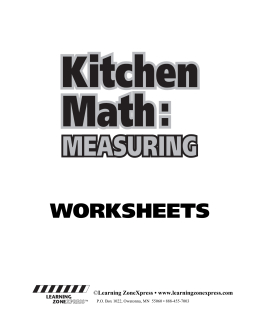WORKSHEETS - Learning ZoneXpress