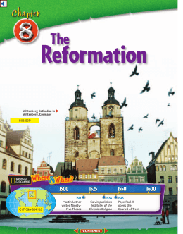 Chapter 8: The Reformation