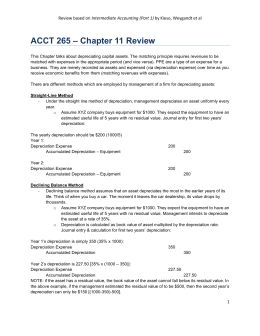 ACCT 265 – Chapter 11 Review - Centennial College Libraries
