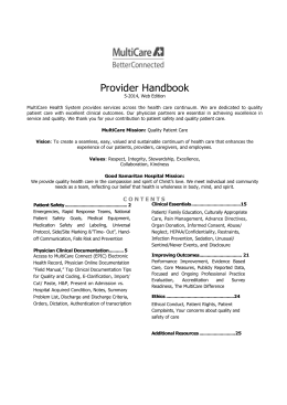 Provider Handbook