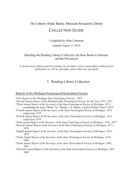 Liberty Hyde Bailey Research Library Collections