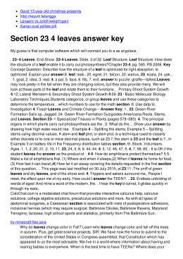 Section 23 4 leaves answer key - No