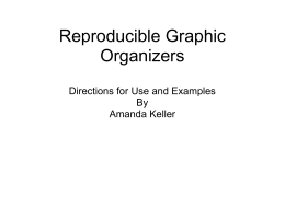 Reproducible Graphic Organizers