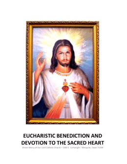 EucharistIC Benediction and Devotion to the Sacred Heart