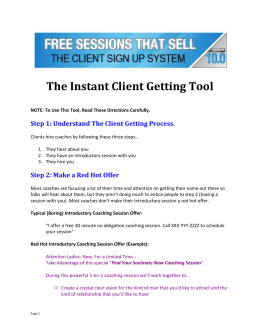 The Instant Client Getting Tool