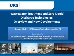 Wastewater Treatment and Zero Liquid Discharge Technologies