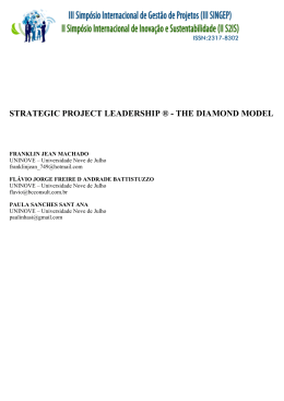 strategic project leadership ® - the diamond model
