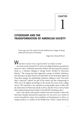 citizenship and the transformation of american society
