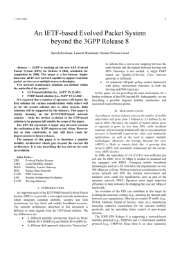 An IETF-based Evolved Packet System beyond the 3GPP