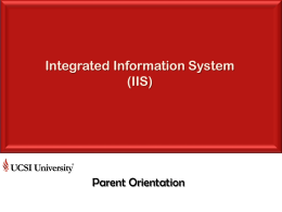 01 IIS LMS Presentation - Students_rev2