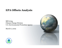 EPA Offsets Analysis