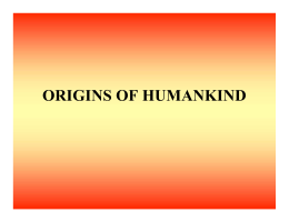 Human Origins - Salem State University