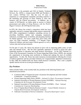 Doña Storey is the president and CEO of Quality Technical Services