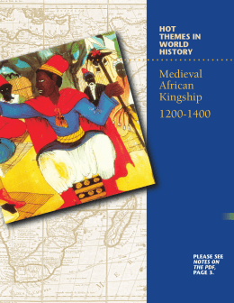 Medieval African Kingship 1200-1400
