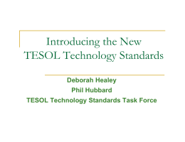 TESOL Technology Standards