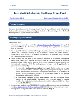 José Martí Scholarship Challenge Grant Fund