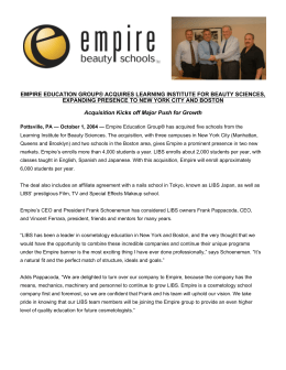 EMPIRE EDUCATION GROUP® ACQUIRES LEARNING INSTITUTE