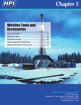 Wireline Tools and Accessories